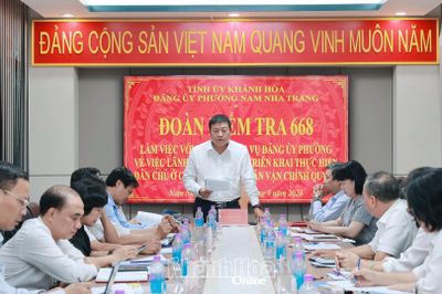 Kiểm tra việc thực hiện dân chủ ở cơ sở tại phường Nam Nha Trang