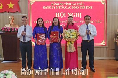 Hội nghị công bố các quyết định về công tác tổ chức và cán bộ