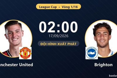 TRỰC TIẾPTrực tiếp Manchester United vs Brighton: Trận đấu đang diễn ra