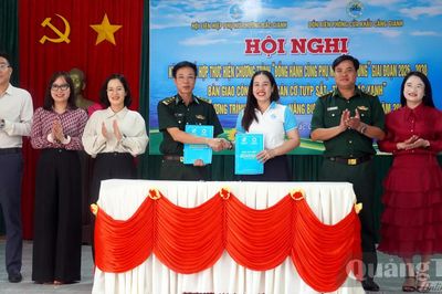 Bắc Gianh: Ký kết chương trình 'Đồng hành cùng phụ nữ biên cương'