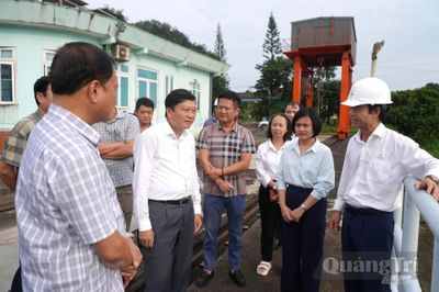 Đồng chí Chủ tịch UBND tỉnh kiểm tra công tác bảo đảm an toàn hồ đập