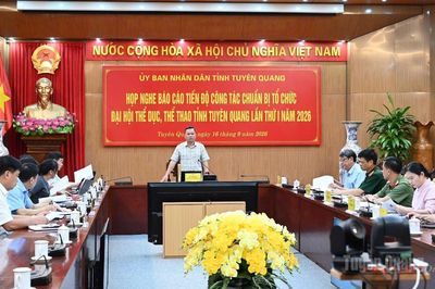 Bảo đảm Lễ khai mạc Đại hội Thể dục, Thể thao tỉnh diễn ra trang trọng, an toàn, tạo dấu ấn