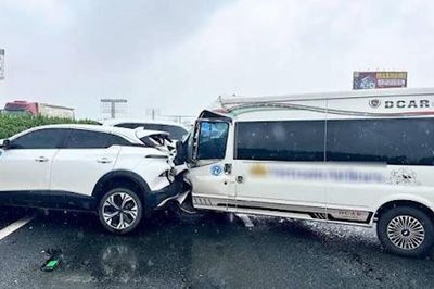 Ô tô dừng đột ngột trên cao tốc, gây tai nạn liên hoàn