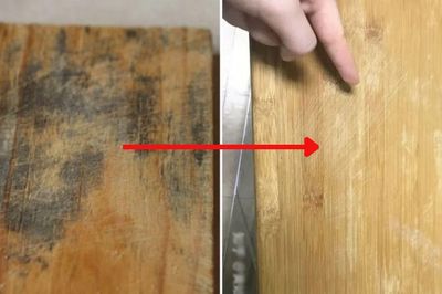Thớt gỗ dùng lâu ngày bẩn, mốc đen đừng chỉ rửa bằng nước: Thêm thứ này vào sạch bong, không lo còn vi khuẩn