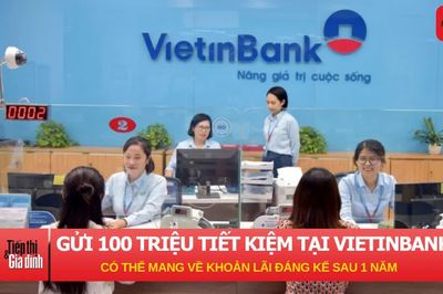 Gửi 100 triệu đồng tiết kiệm tại VietinBank có thể mang về khoản lãi đáng kể sau 1 năm
