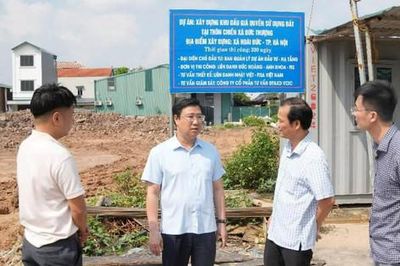 Xã Hoài Đức đẩy nhanh tiến độ các công trình dân sinh