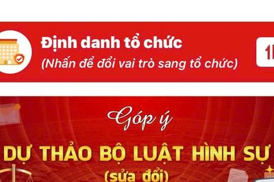 Hướng dẫn người dân góp ý dự thảo Bộ luật Hình sự (sửa đổi) trên VNeID