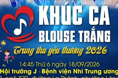 'Khúc ca blouse trắng' trao yêu thương, gieo nụ cười đến các bệnh nhi dịp Trung thu
