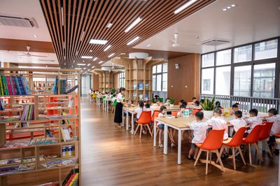 Ngôi trường 195 tỷ đồng, có 'trái tim' tri thức rộng gần 400 m2