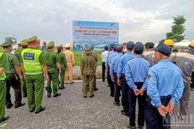 Ra quân bảo đảm an toàn giao thông tại Khu kinh tế Thái Bình