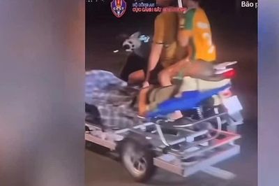 Kéo giường chở bệnh nhân đi 'bão', người đàn ông Hà Tĩnh bị phạt 1,7 triệu đồng
