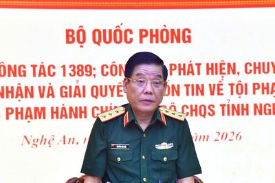 Thứ trưởng Bộ Quốc phòng kiểm tra công tác 1389 tại Nghệ An
