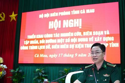 BĐBP Cà Mau biên soạn lịch sử 50 năm xây dựng, trưởng thành