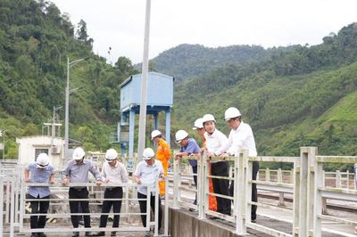 Kiểm tra công tác an toàn đập, hồ chứa tại Thủy điện Sông Bung 4