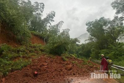 Nhiều tuyến đường tại xã Pù Luông sạt lở
