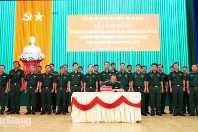 Bộ đội Biên phòng An Giang phát động thi đua cao điểm bảo vệ biên giới