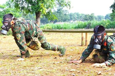 Người lính phòng hóa vững vàng trong nhiệm vụ đặc thù