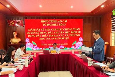 Tổ đại biểu số 13 HĐND tỉnh giám sát công tác quản lý đất đai tại xã Tả Van