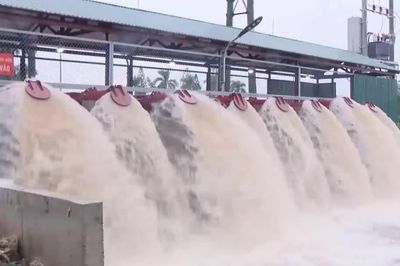 Hà Nội vận hành 247 trạm bơm, tiêu úng cho khu vực ngoại thành