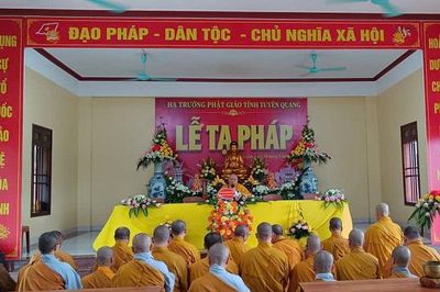 Hạ trường Phật giáo tỉnh Tuyên Quang tổ chức lễ Tạ pháp PL.2570