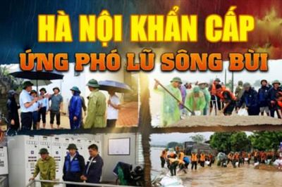 Hà Nội khẩn cấp ứng phó lũ sông Bùi