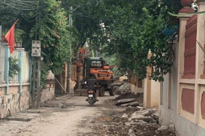Xã Yên Lãng: Nhà thầu thi công sai thiết kế tại dự án cải tạo, nâng cấp đường giao thông