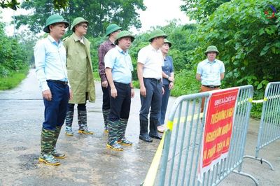Quốc Oai chủ động ứng phó, hạn chế thiệt hại do mưa lớn