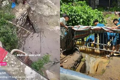 Loạt livestream 'rác' câu view vụ nam sinh viên trường Mỏ bị cuốn xuống cống tử vong