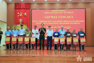 Tổng cục Hậu cần - Kỹ thuật tổ chức các hoạt động chính sách tại Hải Phòng