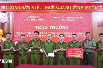 Điện Biên khen thưởng lực lượng phá thành công chuyên án ma túy lớn
