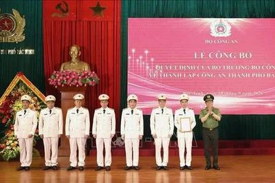 Lễ công bố Quyết định thành lập Công an thành phố Bắc Ninh