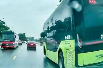 Xử phạt tài xế xe buýt vượt phải sai quy định trên Quốc lộ 3