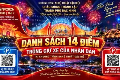 Bắc Ninh bố trí 14 điểm giữ xe miễn phí phục vụ Nhân dân dự chương trình nghệ thuật