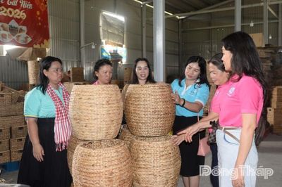 Hội LHPN TP. Hồ Chí Minh đến Đồng Tháp giao lưu, trao đổi kinh nghiệm phát triển kinh tế tập thể