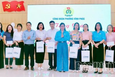 Công đoàn phường Vĩnh Phúc chăm lo đời sống người lao động