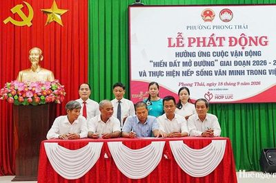 Phong Thái phát động 'hiến đất mở đường', thực hiện nếp sống văn minh