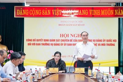 Công bố quyết định giám sát của Ban Thường vụ Đảng ủy Quốc hội đối với Ban Thường vụ Đảng ủy Ủy ban Khoa học, Công nghệ và Môi trường