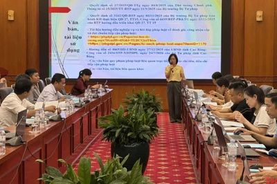 120 đại biểu tập huấn nghiệp vụ công tác chuẩn tiếp cận pháp luật