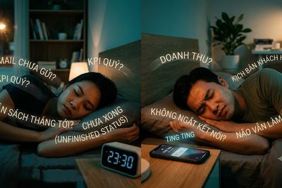 Lên giường ngủ nhưng đầu vẫn 'chạy' KPI: Nỗi ám ảnh mang tên 'việc chưa xong'