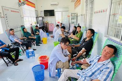An Giang: Vĩnh Thuận tiếp nhận 67 đơn vị máu tình nguyện đợt 2