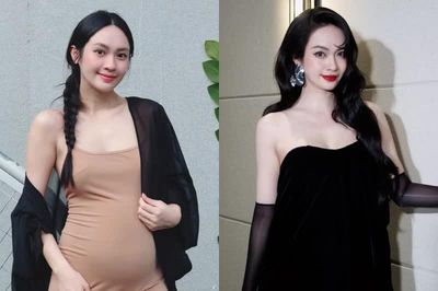 [GALLERY] Vũ Thúy Quỳnh tự tin khoe bụng bầu những tháng cuối thai kỳ