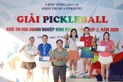 Bế mạc Giải Pickleball chào mừng thành công Đại hội Hiệp hội Doanh nghiệp tỉnh Lào Cai