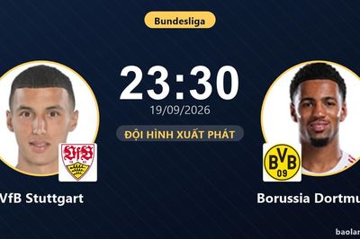 TRỰC TIẾPTrực tiếp VfB Stuttgart vs Borussia Dortmund: Thế trận giằng co nghẹt thở, chưa có bàn thắng