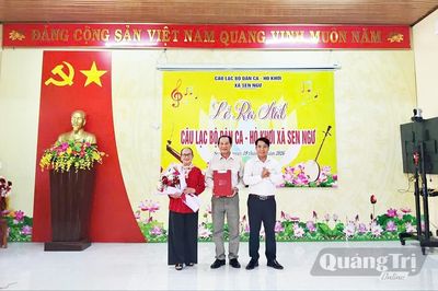 Ra mắt Câu lạc bộ Dân ca-Hò khơi xã Sen Ngư