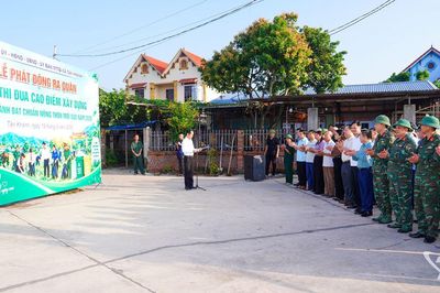 Tân Khánh phát động thi đua cao điểm xây dựng nông thôn mới