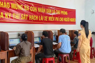 Người dân khó khăn được đào tạo, sát hạch lái xe miễn phí