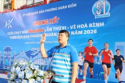 Phường Hoàn Kiếm lan tỏa tinh thần Giải chạy Báo Hà Nội Mới - Vì hòa bình