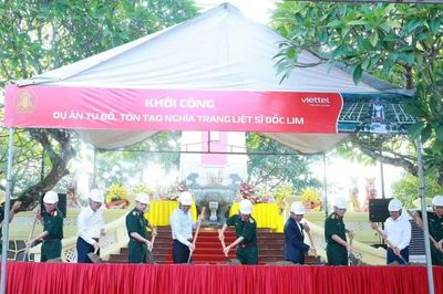 Khởi công tu bổ, tôn tạo Nghĩa trang liệt sĩ Dốc Lim