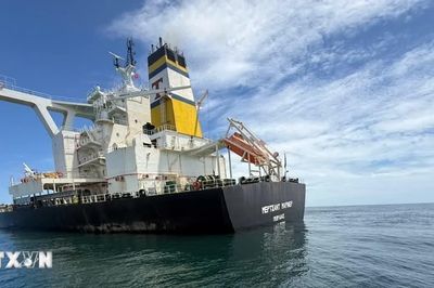 Khẩn trương ứng cứu tàu hàng Merchant Mariner gặp sự cố ở vùng biển Quảng Ngãi
