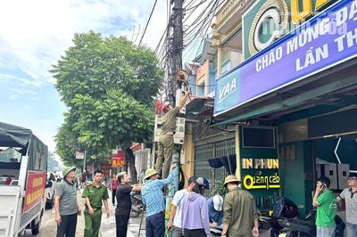Xã Lưu Vệ ra quân cao điểm thiết lập trật tự công cộng, vệ sinh môi trường